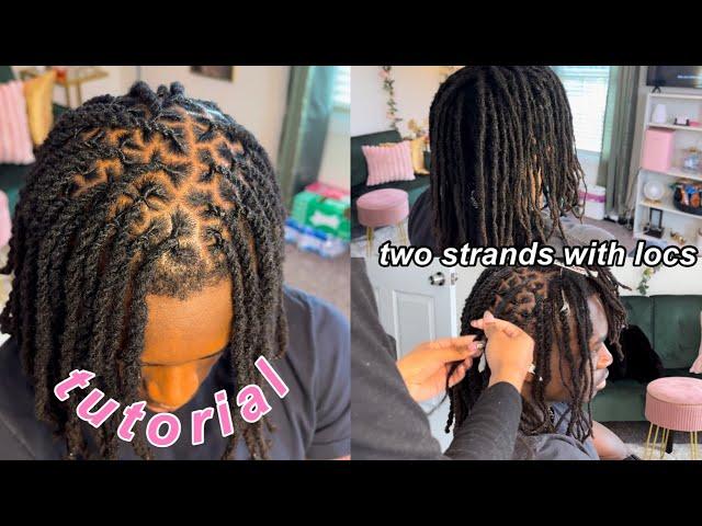 how to: two strands twists on locs tutorial | Nylajai'ne