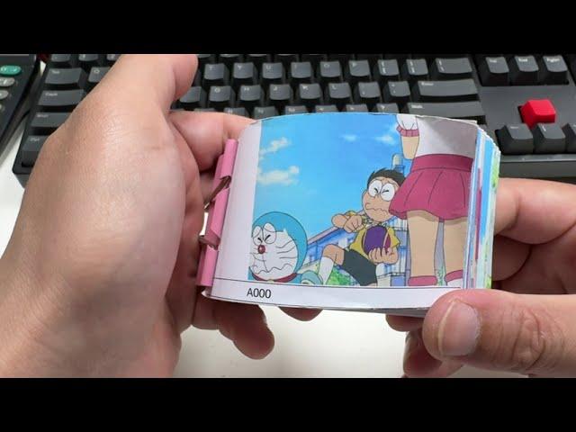 Doraemon's Flip Book Featuring Shizuka & Nobita #flipbook #shizuka #doraemon