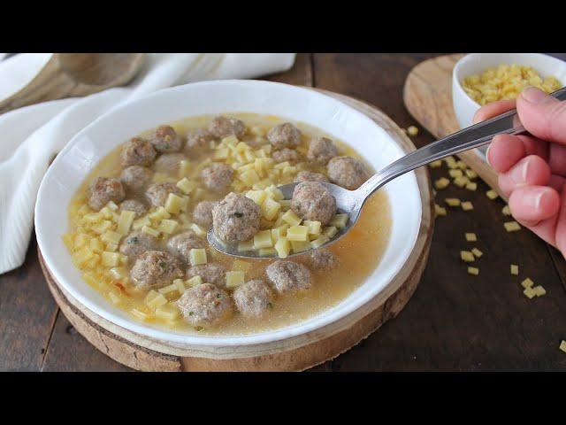 LE RICETTE ANTICHE NON DELUDONO MAI: Polpettine in brodo con i quadrucci- La cucina di Rita