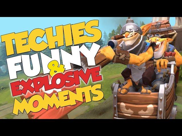 DOTA 2 - Techies Funny & Explosive Moments!