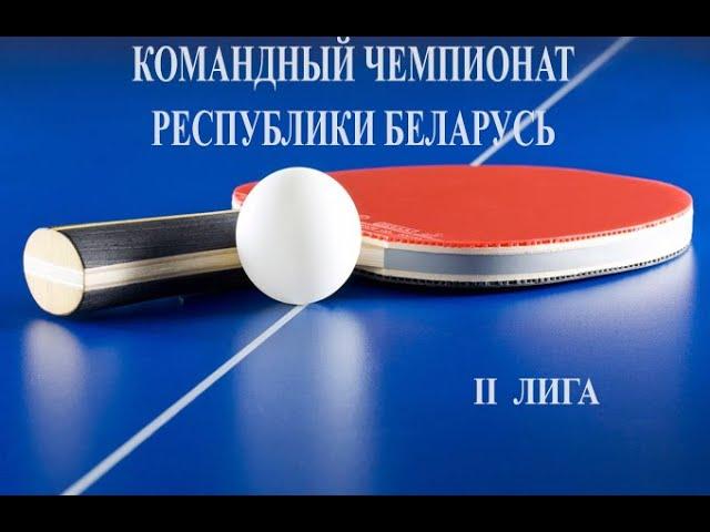 Командное первенство РБ 2 лига по настольному теннису Колосков Виталий 1991 Каменщиков Виктор 2004