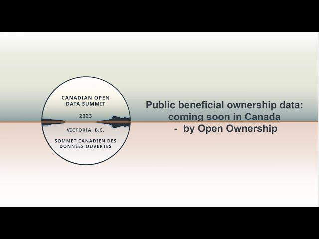 Public beneficial ownership data: coming soon in Canada