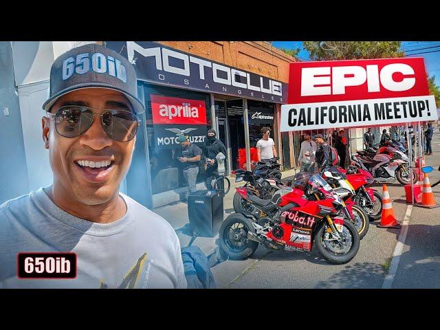 450 CALIFORNIA RIDERS TAKE OVER MOTORCYCLE MEETUP!
