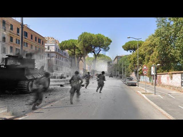 ROME WW2 - Then and now