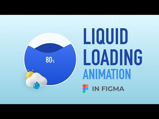 Liquid Loading Animation in Figma | Water loading animation | #figma #figmatutorial #uiux #uidesign