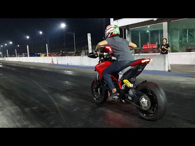 Ducati Hypermotard drag 11.387 sec.