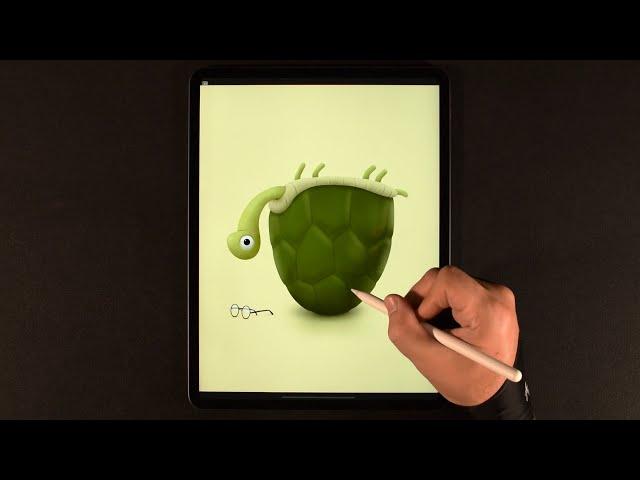 Turtle Problems - iPad Drawing in Procreate