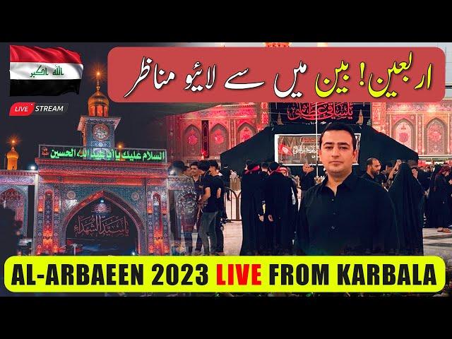 Arbaeen 2023 Live from Karbala | karbala sy Live Manazir | Aly shawn Kazmi | Hussain  الأربعين