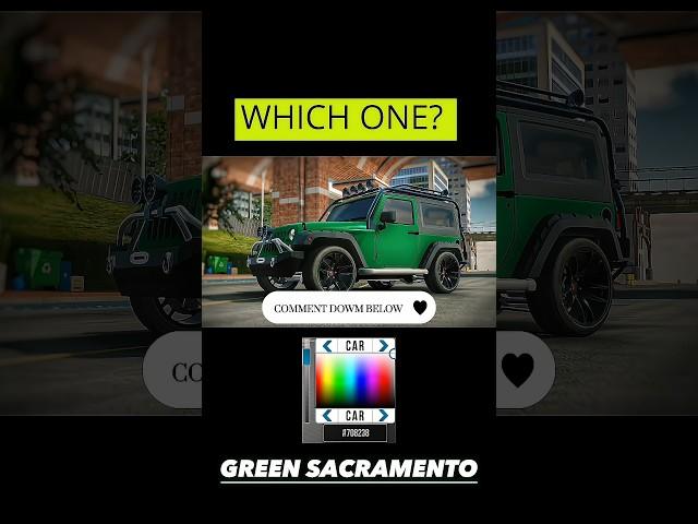 WHICH COLOUR WOULD YOU GUYS PICK?!Comment down below- CAR PARKING MULTIPLAYER #cpm