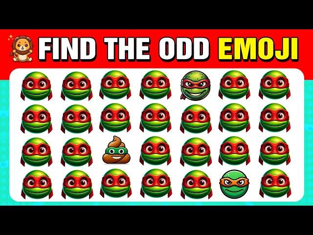 82 puzzles for GENIUS | Find the odd one out - Emoji Ninja Turtles 
