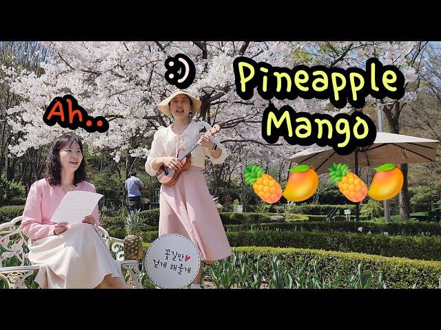 (여기서 챌린지?) 식물원에서 우쿨렐레 치다가 현타 왔어요 | Daniel Ho | Pineapple Mango