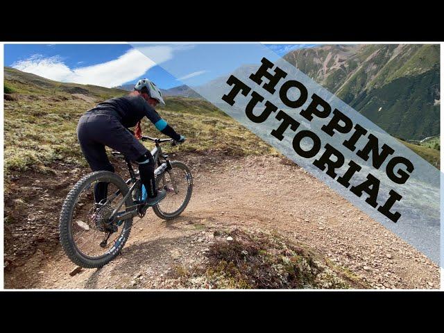 Hopping Tutorial - How to repeatedly hop your mountain bike to place your wheels