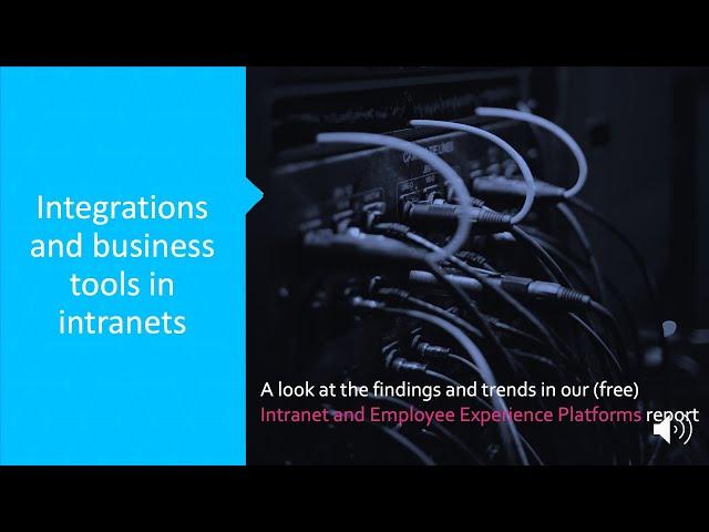 Integrations and business tools in intranets