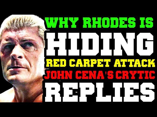 WWE News! John Cena RESPONDS! Cody Rhodes Downplays Injury In Private! Randy Orton NEXT Appearances!