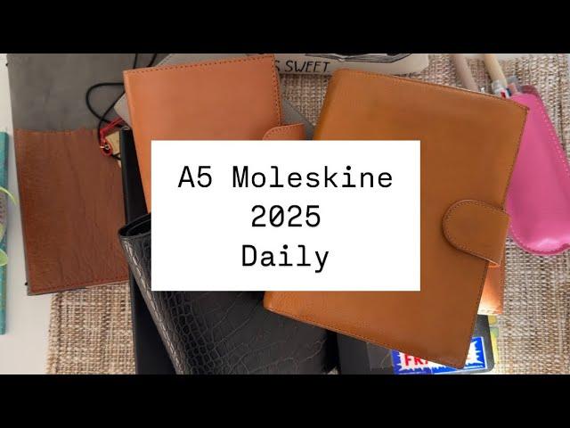 A5 Daily Moleskine 2025 + weekly!