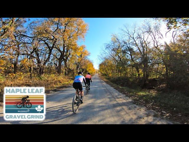 A GORGEOUS fall day in Baldwin City, Kansas!  Maple Leaf Gravel Grind 2024