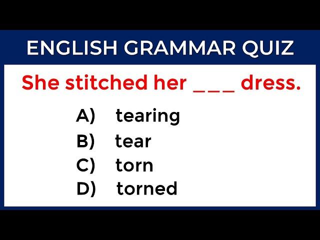 Mixed English Grammar Quiz: CAN YOU SCORE 35/35? #challenge 111