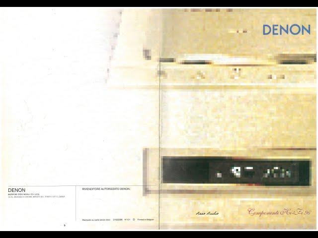 Denon Hi-Fi Components Catalog 1996  ( Italian Language )