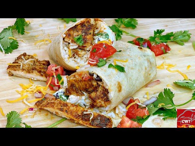 Loaded Chicken Burrito Recipe | Chicken Burrito | Taco Tuesday