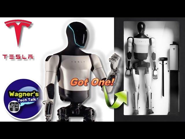 Tesla Optimus Robot new Hand, Balance Recovery + Tesla Bot Figure