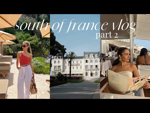 SOUTH OF FRANCE VLOG PART 2 | CANNES, BEACH CLUBS & EXPLORING