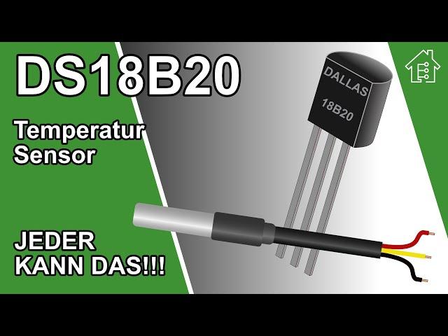 Der DS18B20 Temperatur Sensor mit 1-wire Bus, einfach erklärt! | #EdisTechlab #ds18b20