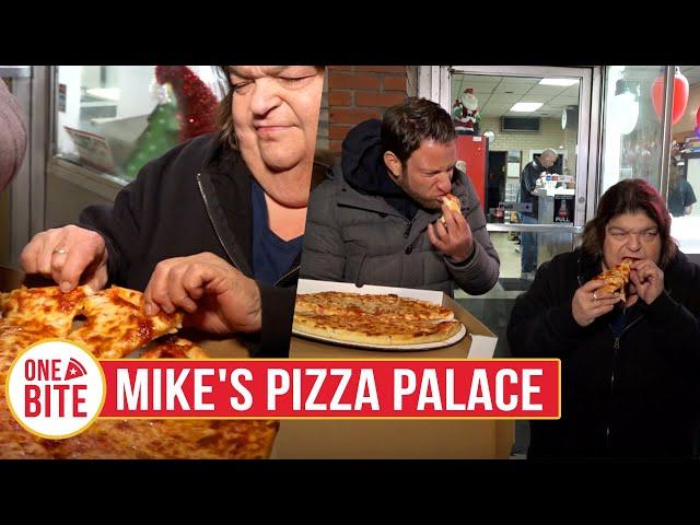 Barstool Pizza Review - Mike's Pizza Palace (Naugatuck, CT) With Special Guest Uber Debbie