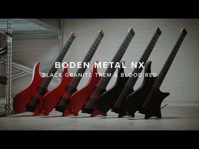 Boden Metal NX Blood Red & Black Granite Tremolo | .strandberg* Guitars