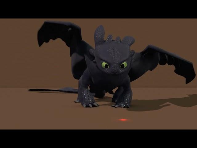 Toothless Playing | Blender 3D HTTYD Animation