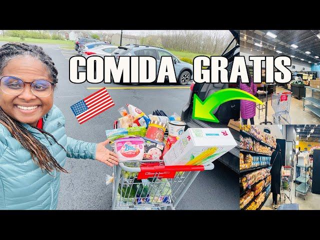 Asi es un BANCO DE COMIDA GRATIS en USA