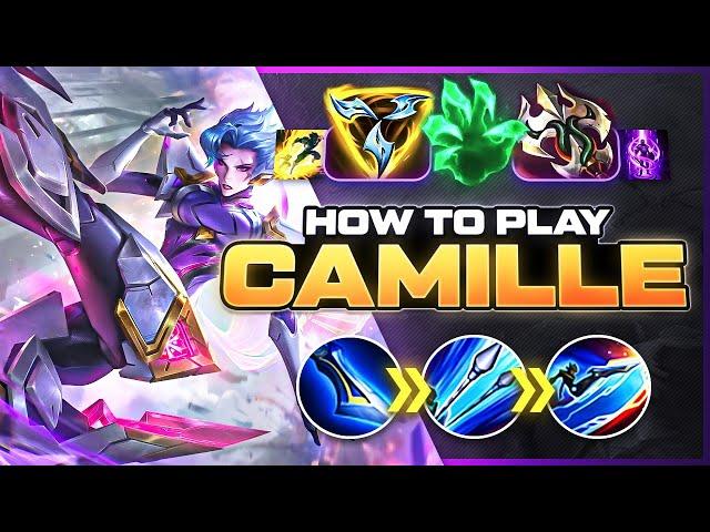 HOW TO PLAY CAMILLE SEASON 14 | BEST Build & Runes | Season 14 Camille guide | League of Legends