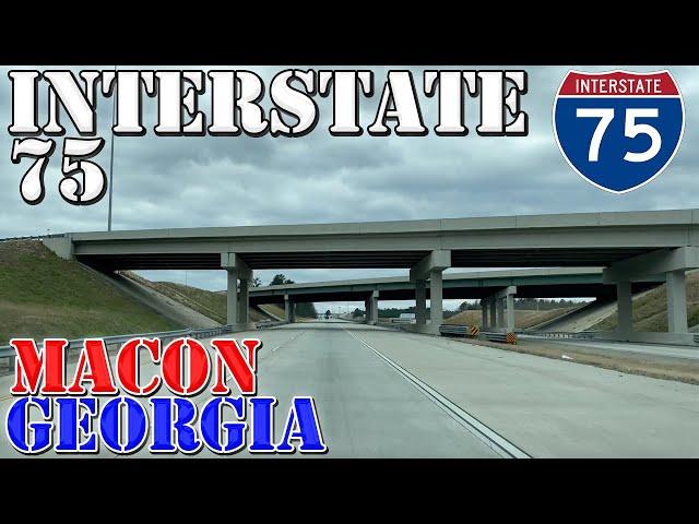 I-75 - South - Macon - Georgia - 4K Highway Drive