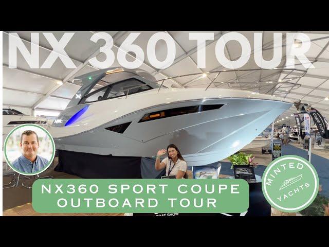 NX 360 Sport Coupe Tour & Review -Available www.Bit.Ly/NXBOATS Sport Yacht w/Outboards | Walkthrough