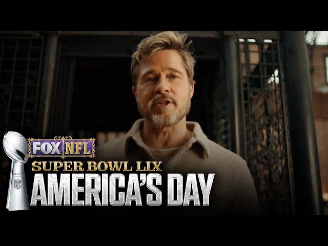 Super Bowl LIX: Brad Pitt explains what it means to be American on Super Bowl Sunday | NFL on FOX