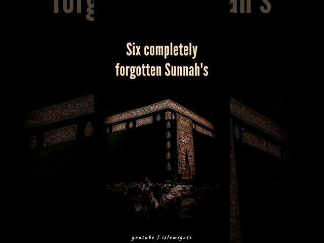 Six completely forgotten sunnah's #shorts #muslimah #ytshort