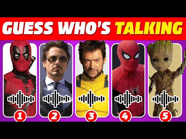  Guess The Voice...! Marvel Edition  Deadpool & Wolverine quiz | Guess who's talking mcu edition