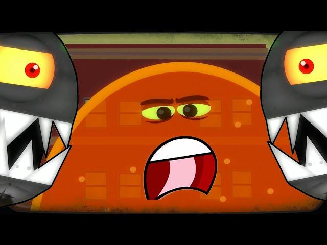 Суровый ЛИЗУН ГЛАЗАСТИК против БОССА роботов! Игра Tales from Space About a Blob с ПАПУЛЕЙ