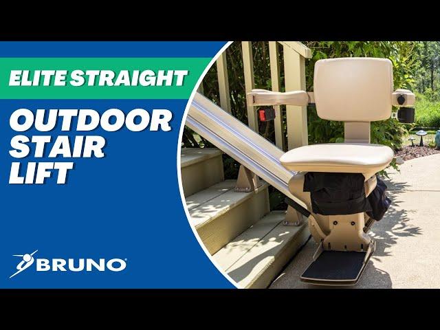 Elite Straight Outdoor Stair Lift | Bruno® - Made in USA