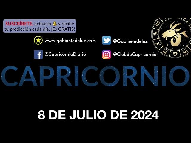 Horóscopo Diario - Capricornio - 8 de Julio de 2024.