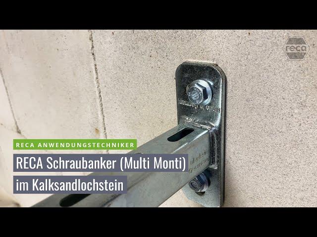 RECA Schraubanker (Multi Monti) im Kalksandlochstein