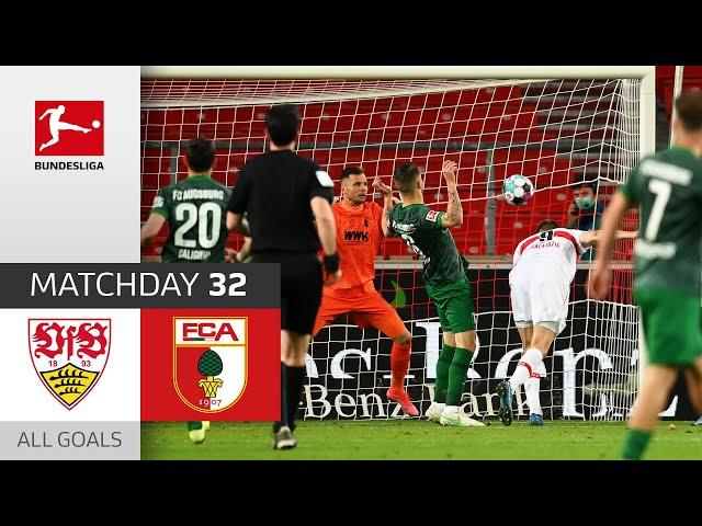 Kalajdzic’s Header for the Win | VfB Stuttgart - FC Augsburg | 2-1 | All Goals | MD 32