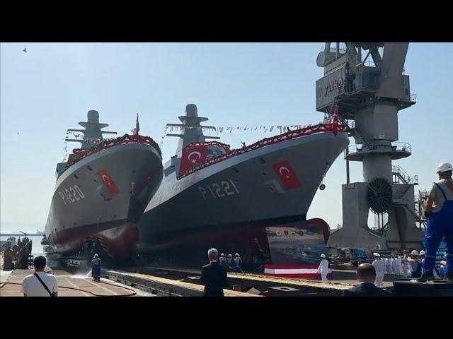 Türkiye Launches Patrol Vessels AKHİSAR and KOÇHİSAR