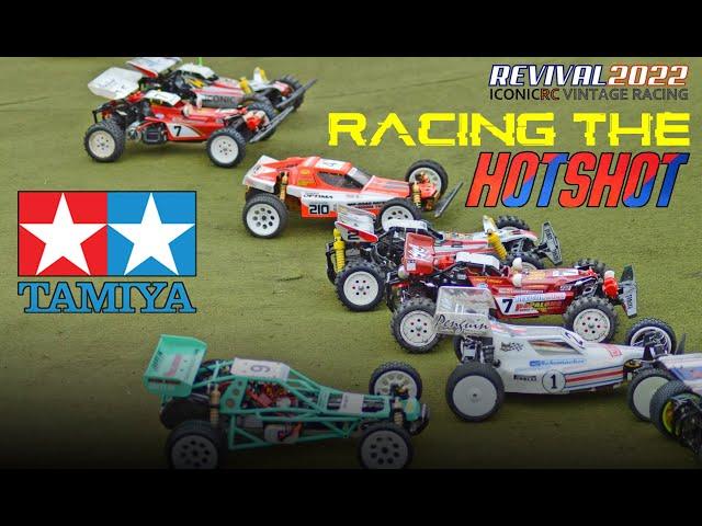 Racing A Tamiya Hotshot vintage RC Car