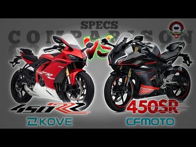 KOVE 450RR vs CFMOTO 450SR SPECS COMPARISON