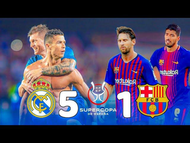 From memory ~ Summary of the Real Madrid 5-1 Barcelona match | Spanish Super Cup [2017]  1080p50