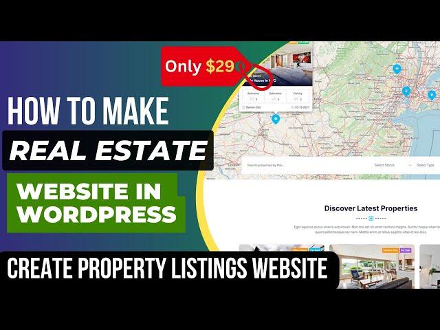 How To Make Real Estate Website in WordPress | Property Listings Website For Real Estate Agents