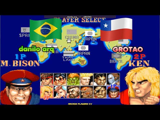 Street Fighter II' - Champion Edition  danilo arq (Brazil) vs GROTAO (Chile) sf2ce