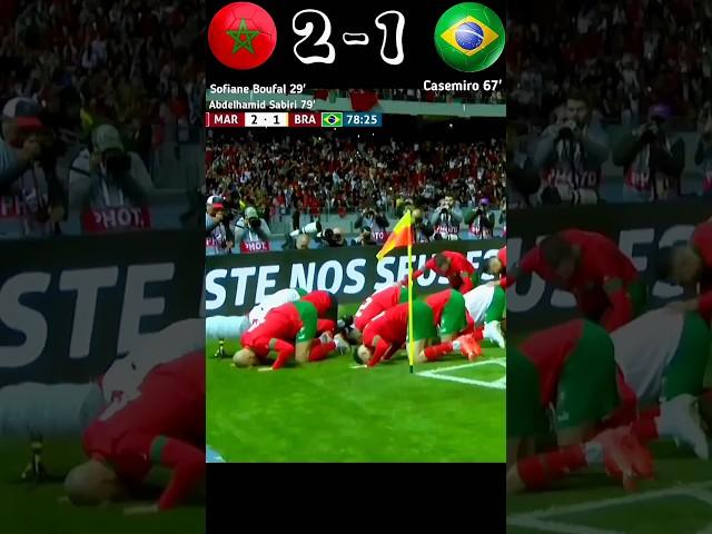 Morocco VS Brazil 2023 Friendly Match Highlights   #shorts #football #brazil