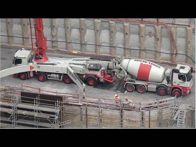 Bahnsteig 4 wird endlich betoniert - Turmblick auf BF 13 & Co. | 4.9.2018 | #S21 #stuttgart21