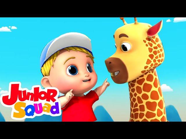 Chanson du zoo | Musique enfant | Vidéos éducatives | Junior Squad Française | Dessin animé